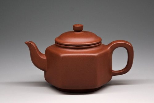 曹宇宏紫砂壶 六方宝壶 