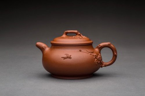 曹竞方紫砂壶 喜上眉梢 