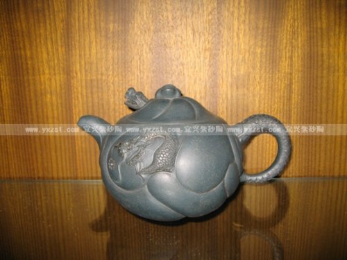 周晓琴紫砂壶 鱼化龙 