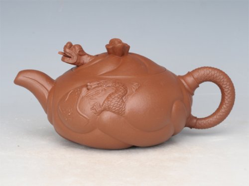 杨春根紫砂壶 鱼化龙 