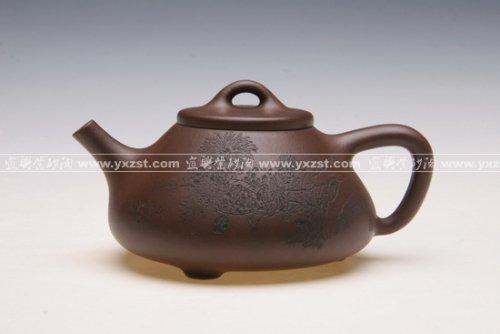 陈增育紫砂壶 石瓢  300cc 