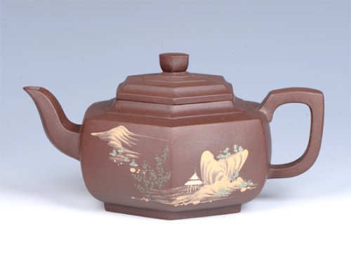 曾红清紫砂壶 - 泥绘雪华 - 