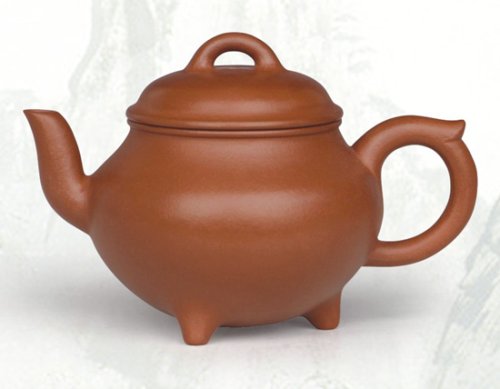 陈国伟紫砂壶 三脚壶 容量：10... 