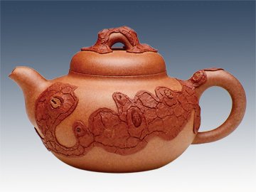 周奇鸣紫砂壶 树瘿 