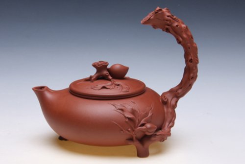 储彩琴紫砂壶 寿桃 