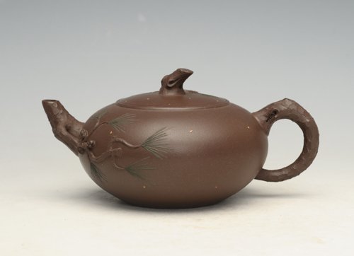 余立平紫砂壶 松 