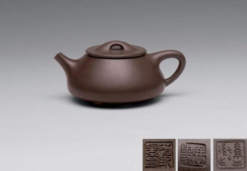 范宴花紫砂壶 石瓢 