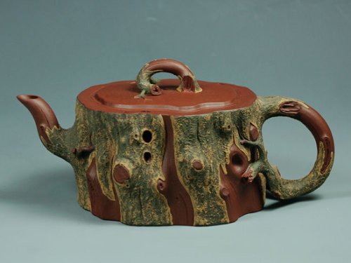 邹健紫砂壶 松桩 