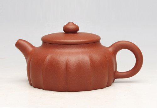 万建中紫砂壶 菱花 