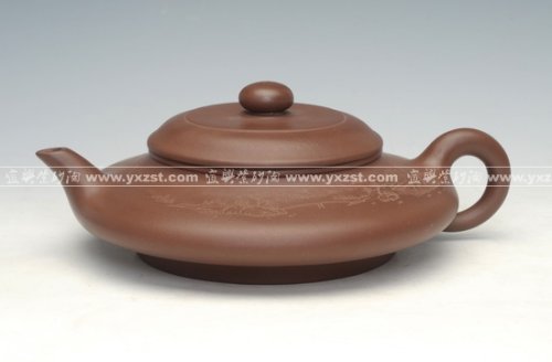 范望南紫砂壶 虚扁 