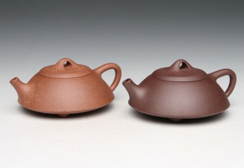 许国芳紫砂壶 双色石瓢 