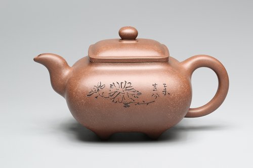 蒋泽军紫砂壶 传炉（霍春阳书画、毛国强刻绘） 