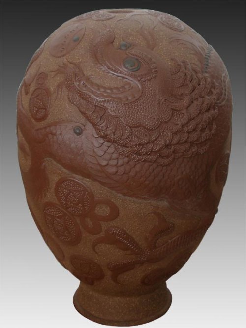 杨俊紫砂壶 龙蛋 