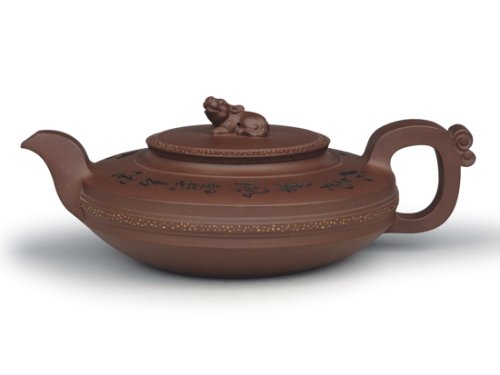 强建红紫砂壶 古兽窥今 