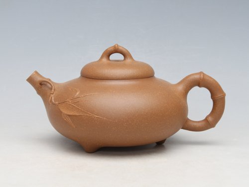 浦兮凤紫砂壶 竹节 原矿团泥 3... 