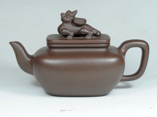 史建中紫砂壶 四方麒麟 