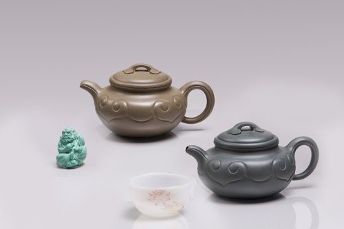 许亚均紫砂壶 仿古如意 