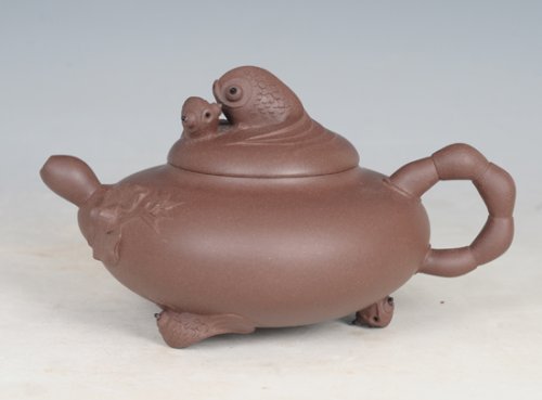 庄涵紫砂壶 五福齐祥 