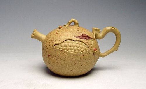 沈寅华紫砂壶 石榴壶 