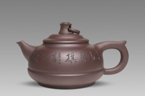 束旦生紫砂壶 艺圈壶 