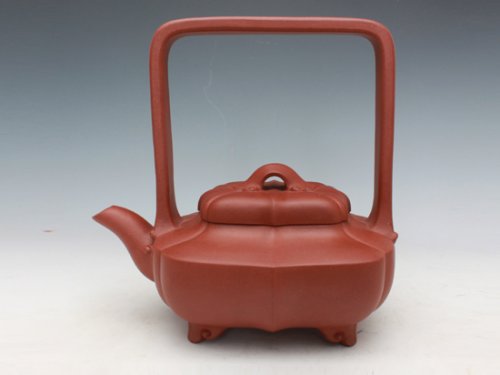 邹辉紫砂壶 四季如意提梁 