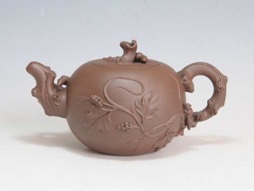 陈顺根紫砂壶 松鼠葡萄壶 