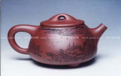 吴秋平紫砂壶 大石瓢壶 