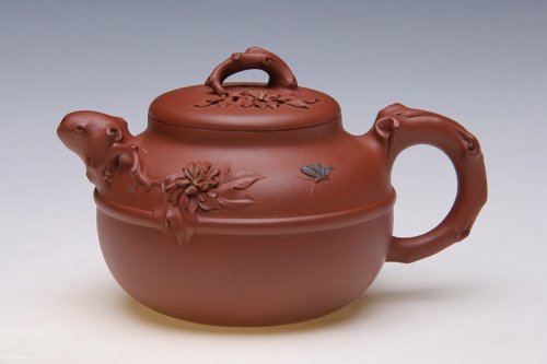 钱群兰紫砂壶 蝶恋花 