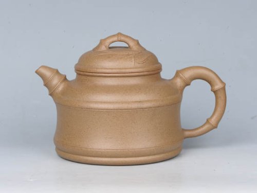 周庚大紫砂壶 竹鼎 