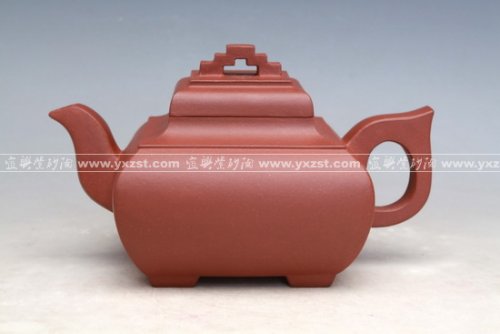 张爱英紫砂壶 四方桥顶 
