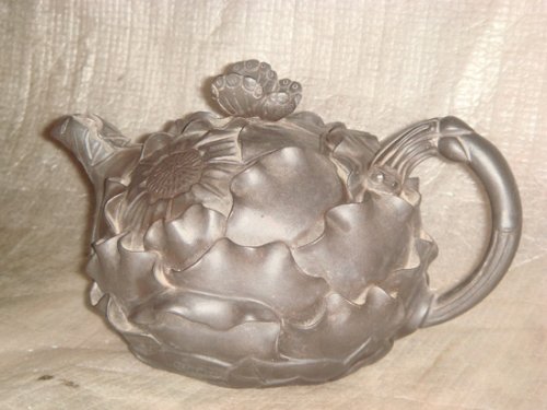 邹辉紫砂壶 牡丹 