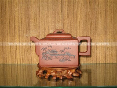 姜建荣紫砂壶 亚明四方壶 