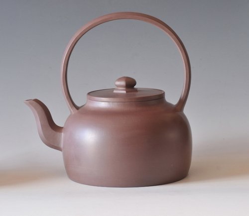 周建良紫砂壶 大彬提梁 