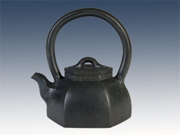 陈福新紫砂壶 如意提梁 