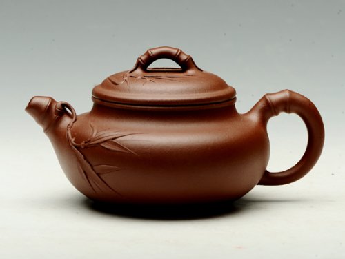 朱大伟紫砂壶 竹节仿古 