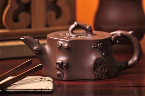 吴亚亦紫砂壶 梅桩 