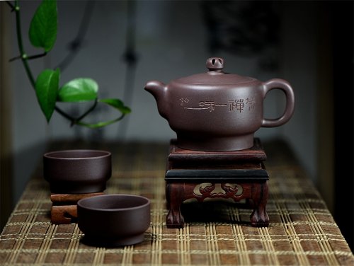 贺洪梅紫砂壶 茶禅一味 