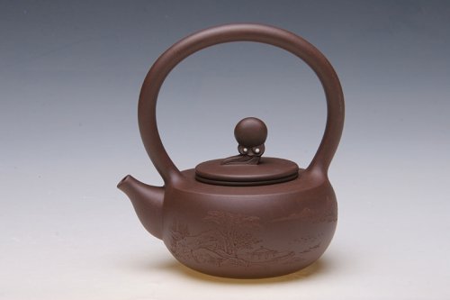 李霓紫砂壶 翔云提梁 