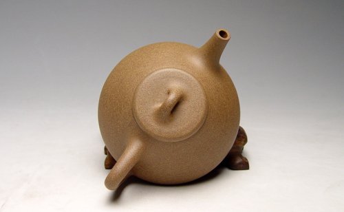 吴建平紫砂壶 全手工《中子冶石瓢》容量：250cc，泥料：原矿老段泥 