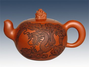 潘雪峰紫砂壶 苍龙教子 