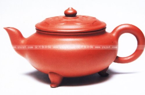 汤建林紫砂壶 三足如意 