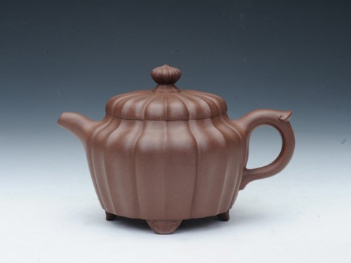 叶洪斌紫砂壶 筋纹菊瓣 
