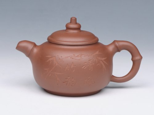 钱红月紫砂壶 新竹 