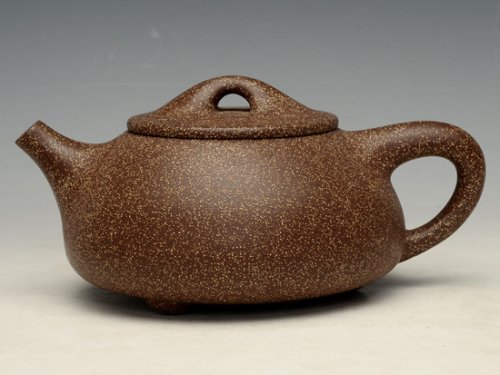 蒋彩萍紫砂壶 景舟石瓢 泥料：紫玉金砂 500cc 