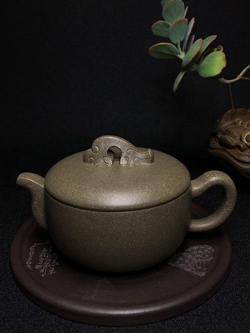 鲍青紫砂壶 汲壶 