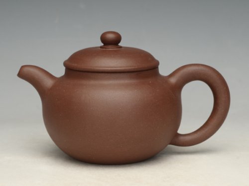 冯文娟紫砂壶 笠帽 原矿自制紫泥 