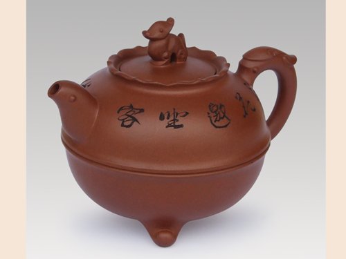 朱建明紫砂壶 百年好合 