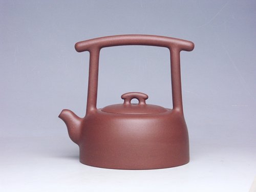 程曙紫砂壶 井栏提梁 