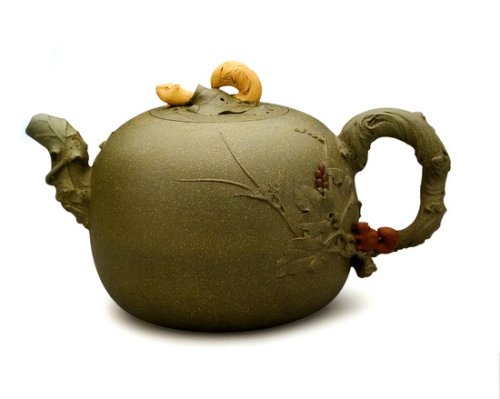 范早大紫砂壶 松鼠葡萄壶 