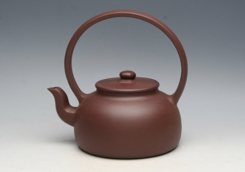 陈顺仙(大)紫砂壶 大彬提梁 